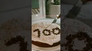 Thumbnail: 100 subscribers call for a delicious cake ￼. #shorts #silentvlog #cooking #youtuberlife #dog