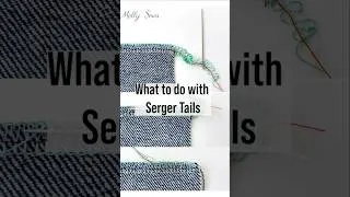 Thumbnail: What to do with serger tails #sewing