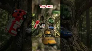 Thumbnail: Where do Toy Cars Sleep 🌳 The Magic Hollow Tree! ✨ #toycars #toytrucks #kidssong