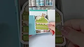 Thumbnail: ASMR ೀ Sticker Journal With Me | Matcha Cake 🍀 Collage #cute #aesthetic