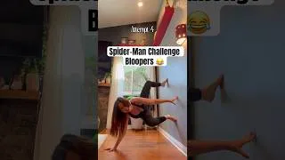 Thumbnail: Spider-Man Challenge Bloopers!!😂😂 #shorts #yogachallenge #melspirations