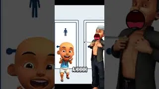 Thumbnail: Upin Kebelet #shorts #upinipin #animasi #kartuntempel