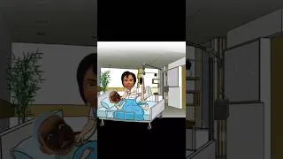 Thumbnail: Opah sakit 😢 #shorts #animasi #upinipin