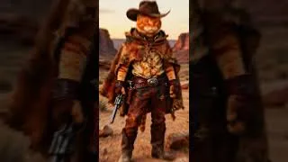 Thumbnail: High Speed Desert Chase | Cowboy Cat vs Lizard Outlaw Cinematic Action