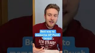 Thumbnail: Best war to memorize terms for AP Psychology!