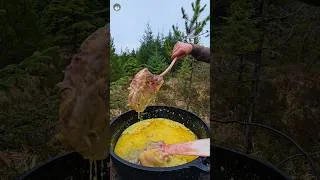 Thumbnail: Wilderness Meats🔥 #shorts #asmr #outdoorcooking #food #menwiththepot