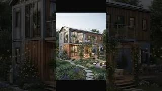 Thumbnail: The Beautiful Exterior of The Container House #shorts #shippingcontainerhouse #exteriordesign