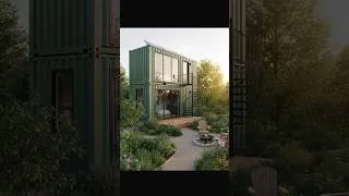 Thumbnail: Shipping Container Houses #shorts #tinyhouse #containerhome #exteriordesign #render3d