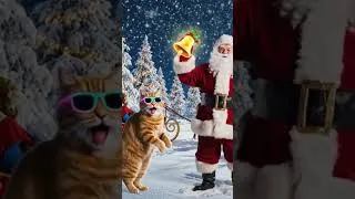 Thumbnail: Dance With Santa Claus - Meow cat dance #noel #santa #cat #cute #funny #cutecat #catdance