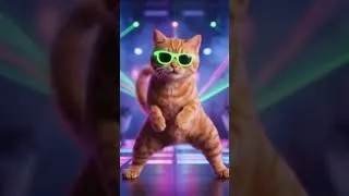 Thumbnail: Cat Dance Funk Latino and Brazilian beats - #cat #funny #dj #cutecat #catdance #animation #dance