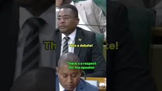 Thumbnail: Chaos in Jamaican parliament. Nekeisha Burchell gets attacked by government