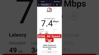 Thumbnail: BSNL 4G Net Speed Test November 2025