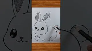 Thumbnail: How to draw a cute Rabbit 🐰 / Pencil sketch drawing #shorts #drawing #art #rabbit
