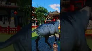 Thumbnail: Official Nilgai VS Mod Nilgai - Asia Animal Pack Planet Zoo on Miaw Gaming #shorts #animals