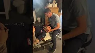 Thumbnail: Big Neck release on an ex powerlifter. #chiropracticcare #ystrap #neckpainrelief