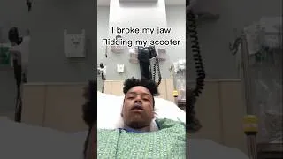 Thumbnail: I broke my jaw update #shorts #scooter #accident #911 #brokenjaw