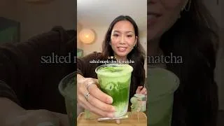 Thumbnail: salted maple double matcha latte 🍁🍵