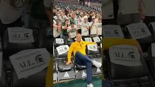 Thumbnail: Dusty May TAKES OVER Breslin Center and Defeats MSU!!🔥〽️ #shorts