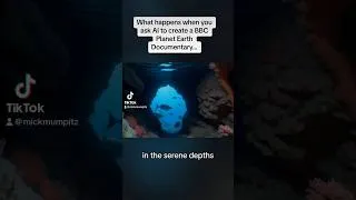 Thumbnail: Would you dive there? 🤔 | Full video on my channel! #ai #aifilmmaking #planetearth