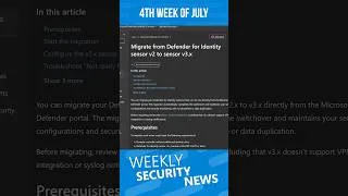 Thumbnail: Weekly Security News - Jul23
