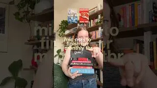 Thumbnail: can i finish my #monthlytbr ?! ⭐️ (im TRYING HERE) #readingchallenge #physicaltbr #booktube #tbr