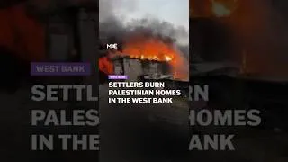 Thumbnail: Israeli settlers set fire to Palestinian homes and property in the village of Urif
