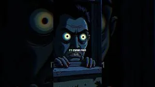 Thumbnail: The Face in the Window Was Inside 😨👁️#shorts #horror #scary #cctv #creepy #analoghorror#usa #uk