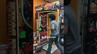 Thumbnail: Beating a high score in the punch machine #boxing #punchmachine