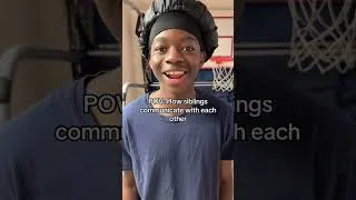 Thumbnail: POV: How siblings communicate with each other😂 #viralvideo #funny #siblings #relatable #foryou
