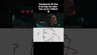 Thumbnail: Storyboards VS Final of my Doja Cat video - Now up for 2 VMAs!!