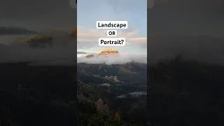 Thumbnail: Is portrait mode any good for landscape photography? #fuji #photography #fujixseries #mountains