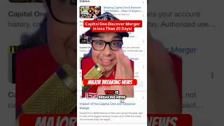 Thumbnail: You Ready for the Capital One Discover Merger! #shorts #money #finance #creditcard #capitalone