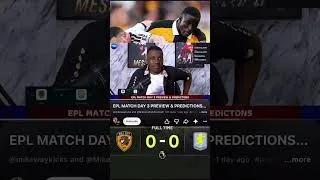 Thumbnail: Another banger 🔥 Hull city 0-0 Aston Villa ✅ correct score #football #hullcity #astonvilla #reels