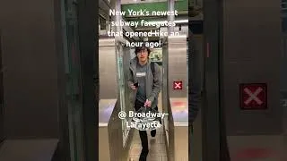 Thumbnail: New York's newest subway faregates that opened like an hour ago!