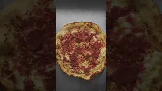 Thumbnail: Bicolor Pizza with Potatoes and Salami