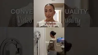 Thumbnail: Convert low quality video into high quality ✨ #Shorts