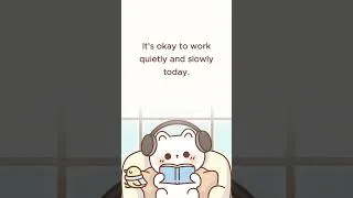 Thumbnail: It’s okay to work quietly and slowly today. #studymotivation #focusstudy