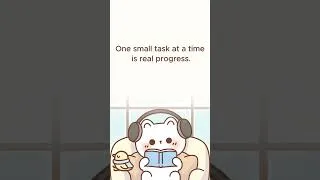 Thumbnail: One small task at a time is real progress #studymotivation #focusstudy