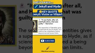 Thumbnail: 👺 GCSE English: "It was Hyde, after all, and Hyde alone that wa guilty" Quote | Jekyll & Hyde Shorts
