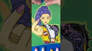 Thumbnail: I tear up my drawings 🫣 #shorts #funnyshorts #asmr #paper #kpop #rumi