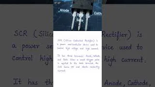 Thumbnail: SCR thyristor | scr thyristor working animation | thyristor | thyristor animation