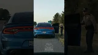 Thumbnail: Trooper Gets Cooked 😂  💨 #dashcam #hellcat #charger #srt #burnout #shorts #police #ai