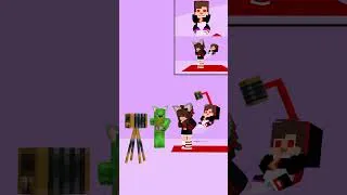 Thumbnail: When Dark JJ Sister Loves Your Tail😂- MAIZEN Minecraft Animation #shorts #minecraftanimation #maizen