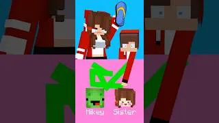 Thumbnail: JJ Choose Mikey vs JJ Sister? #maizen #minecraft #animation