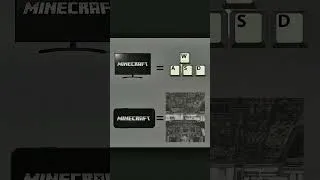 Thumbnail: POV: Playing on PC vs Playing on Mobile 💀 #minecraft