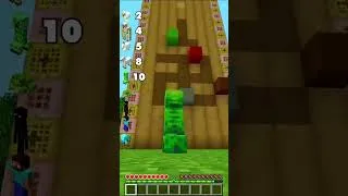 Thumbnail: Minecraft Place Blocks vs Every Mob's Skill... Who Wins? 🤯 #shorts