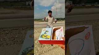 Thumbnail: How to give 1Ta USB Rechargeable RC Racing Car vs 1Ta BADMINTON SET to your Friend Properly? #shorts