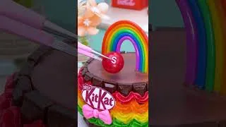 Thumbnail: Sweet Miniature Chocolate KITKAT Cake🌈  Satisfying ASMR Mini Cake #shorts #asmr #miniature #minicake