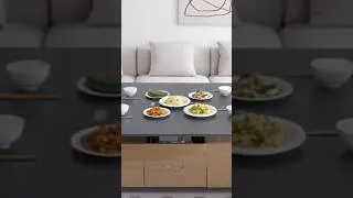 Thumbnail: This table does WHAT?! #versatileliving #furniture #shorts