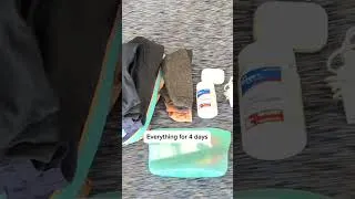 Thumbnail: 4 DAYS ONE SMALL BAG #travelwithless#packinglight#onebagtravel#simpleliving#minimalistlifestyle